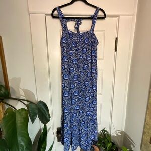 Old Navy Tie Back Sleeveless Patterned Maxi Dress